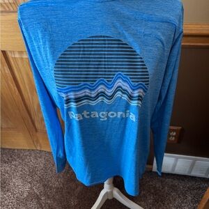 Patagonia Azure Graphic Long Sleeve Tee